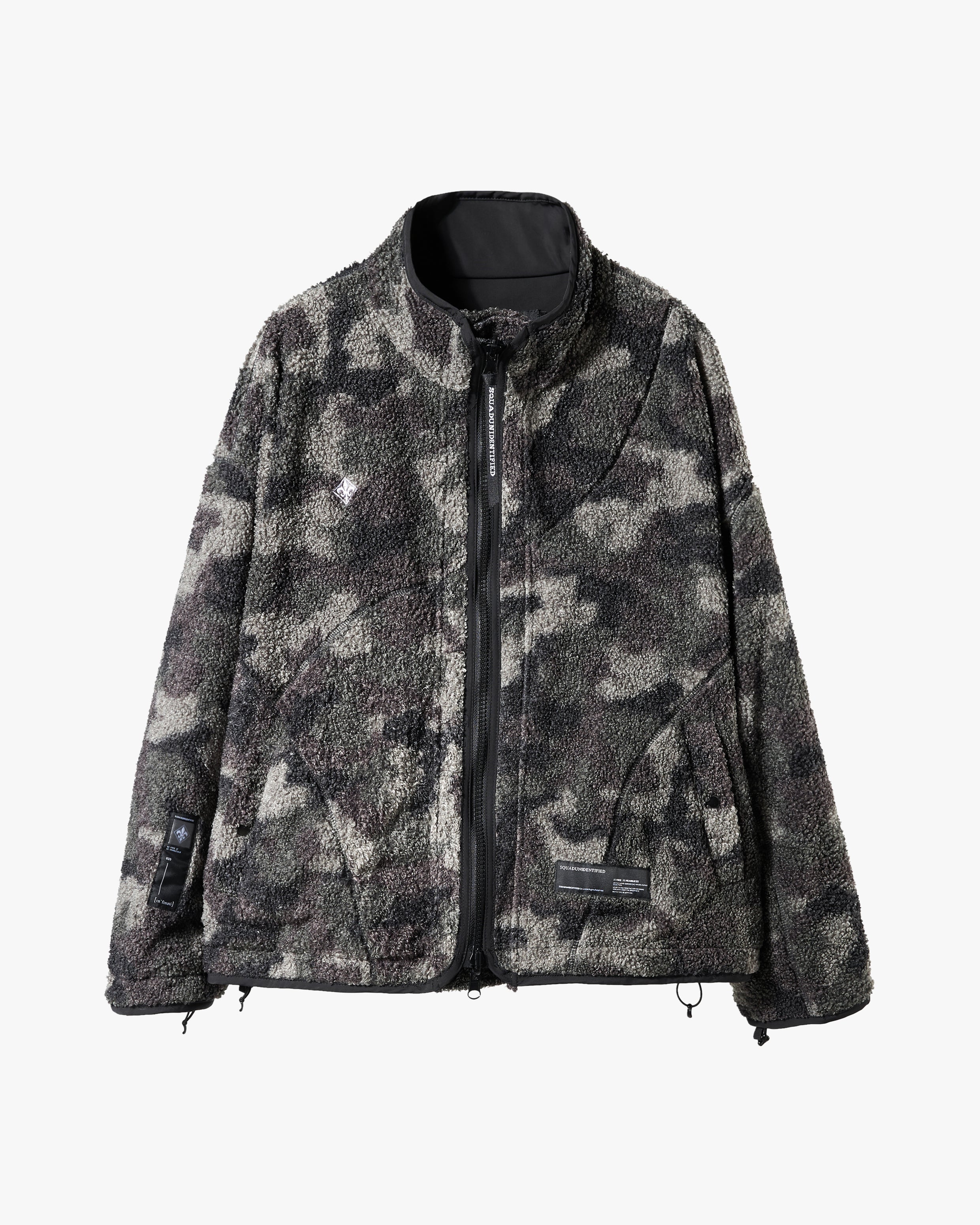 Reversible Sherpa Camo Zip Up Jacket