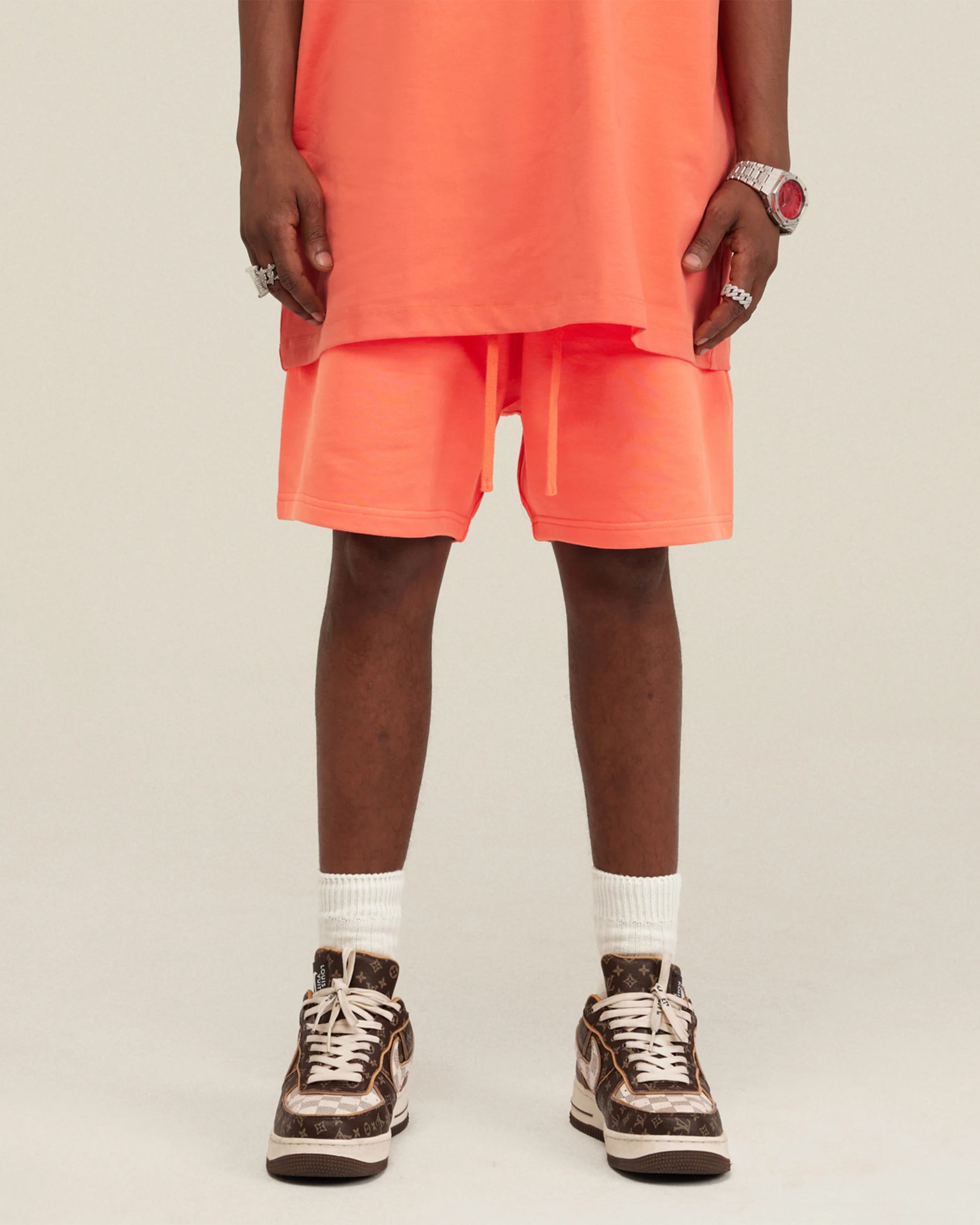 Heavyweight Cotton Essential Shorts with Drawstrings