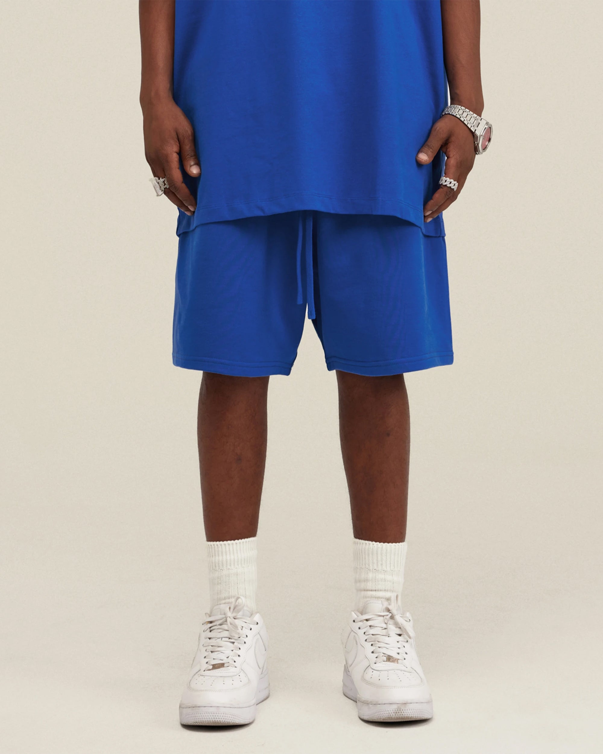 Heavyweight Cotton Essential Shorts with Drawstrings