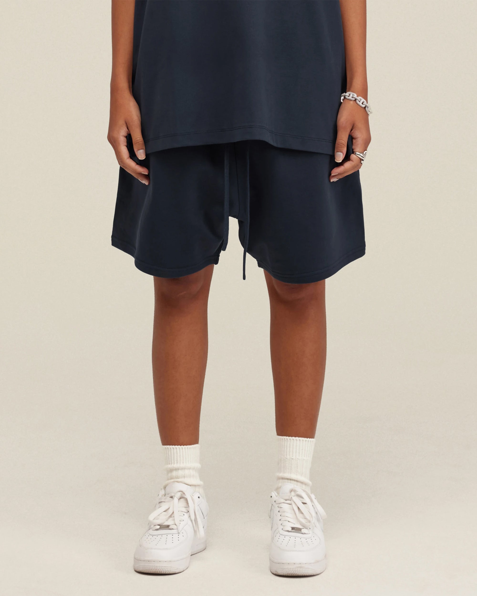 Heavyweight Cotton Essential Shorts with Drawstrings