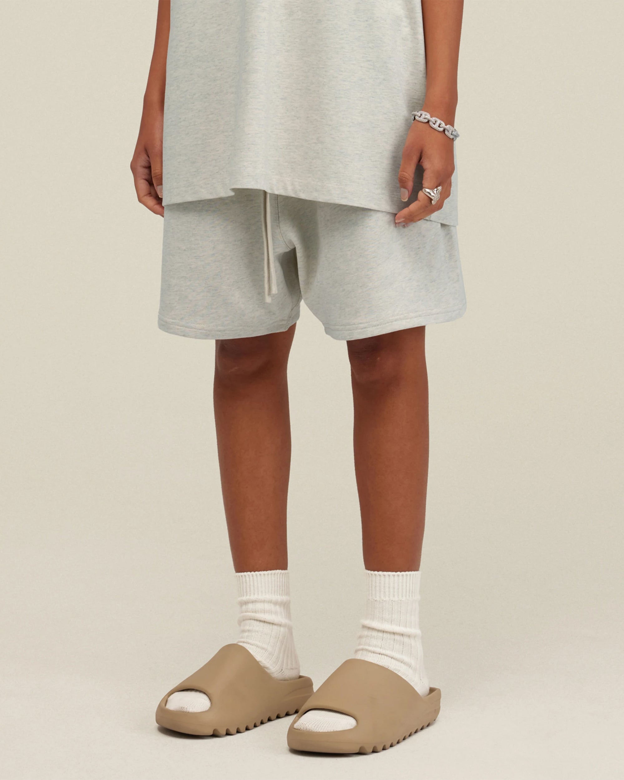 Heavyweight Cotton Essential Shorts with Drawstrings