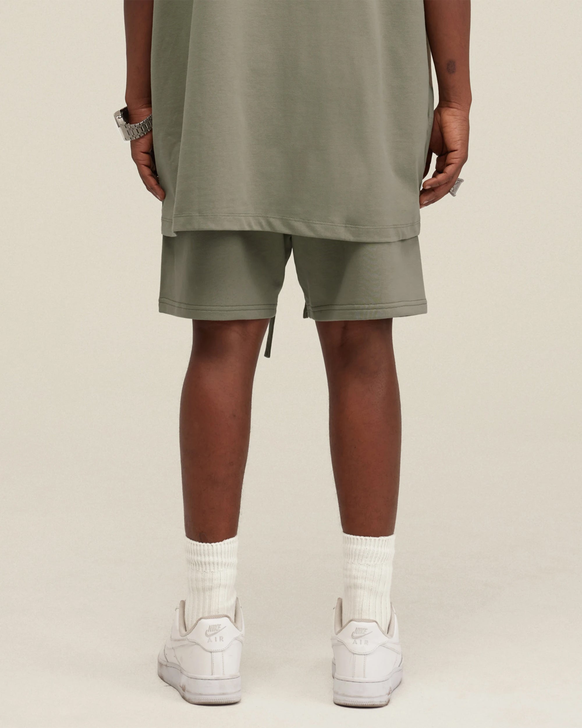 Heavyweight Cotton Essential Shorts with Drawstrings