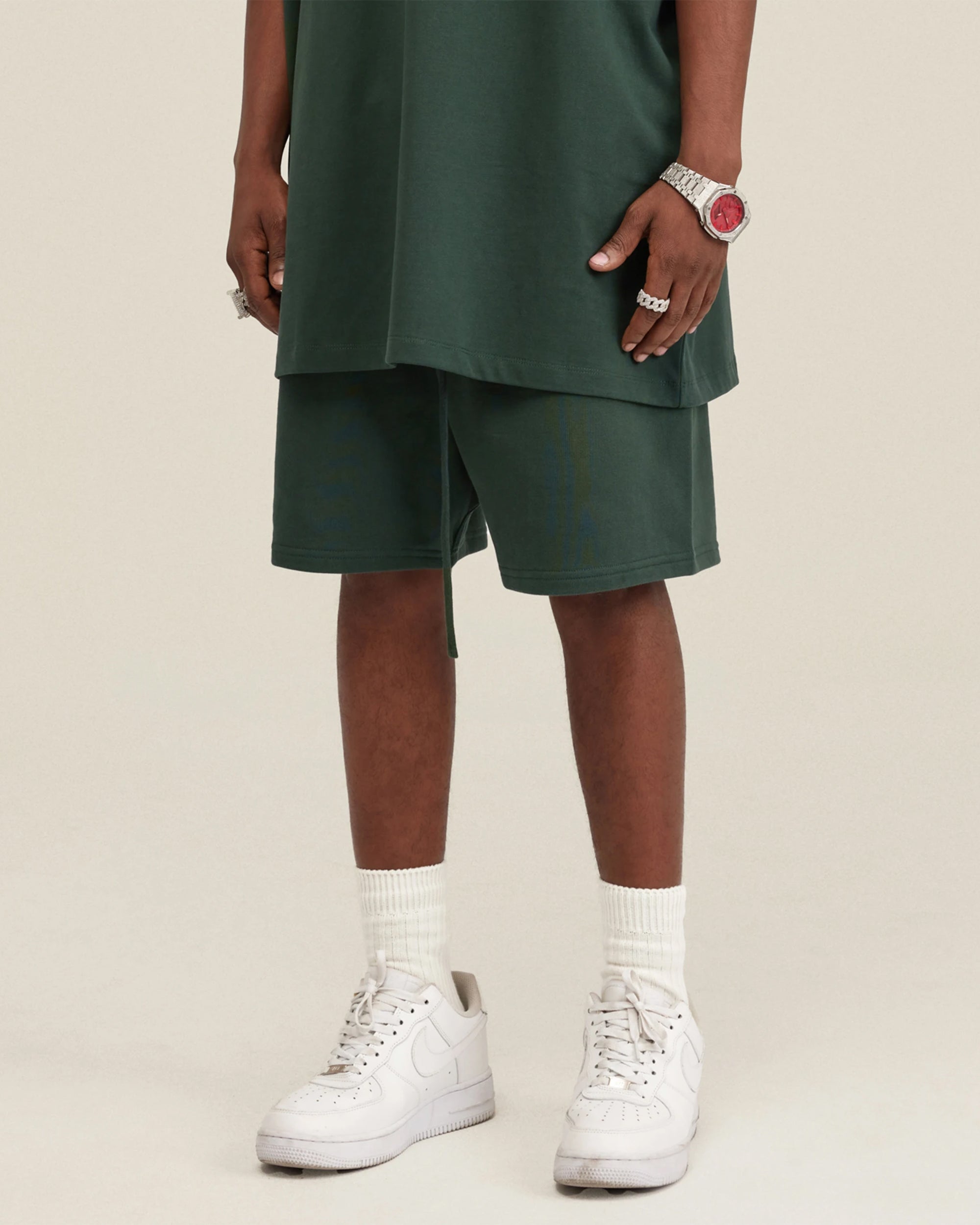 Heavyweight Cotton Essential Shorts with Drawstrings