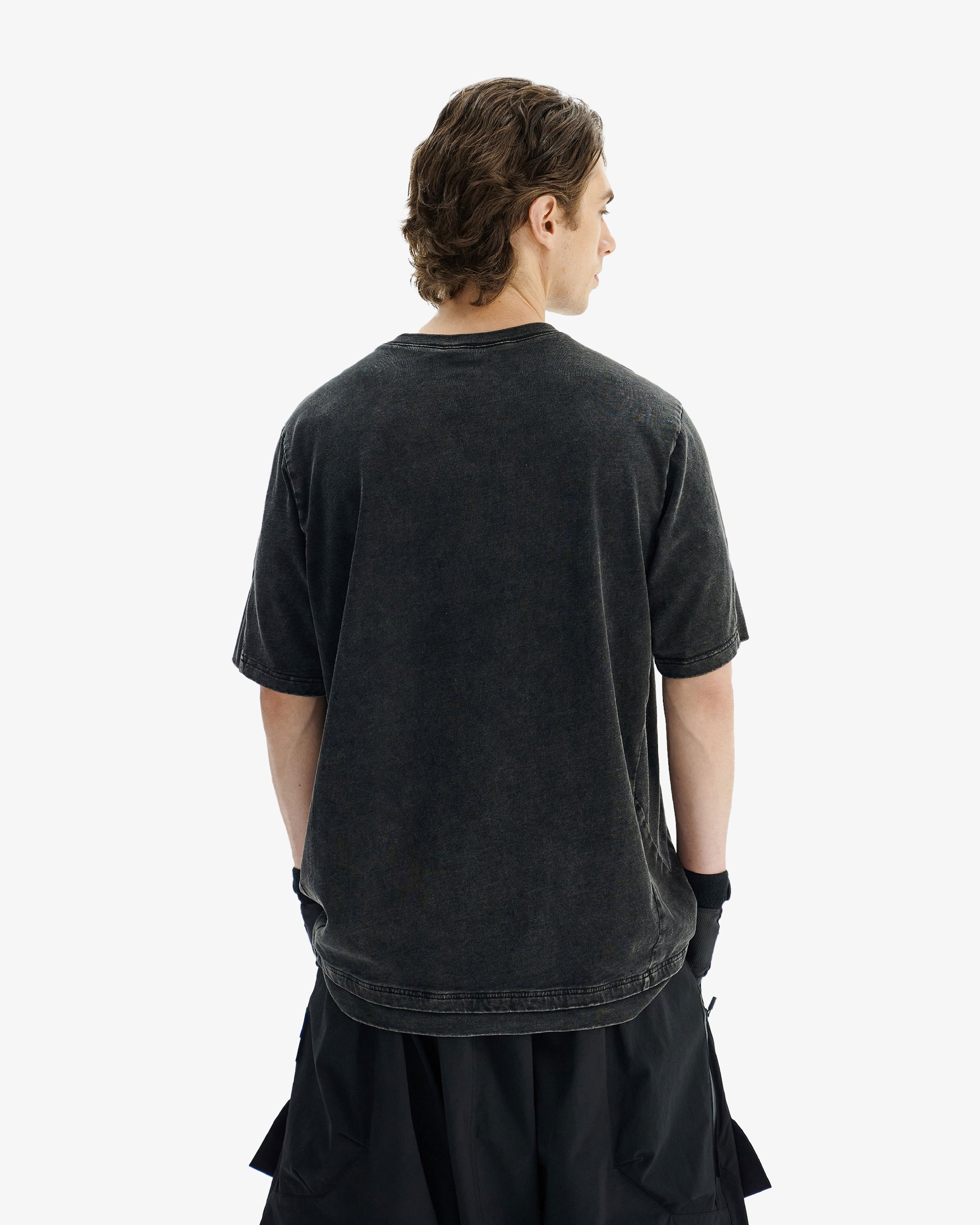 Garment Dye Futuristic Avant Garde T-Shirt