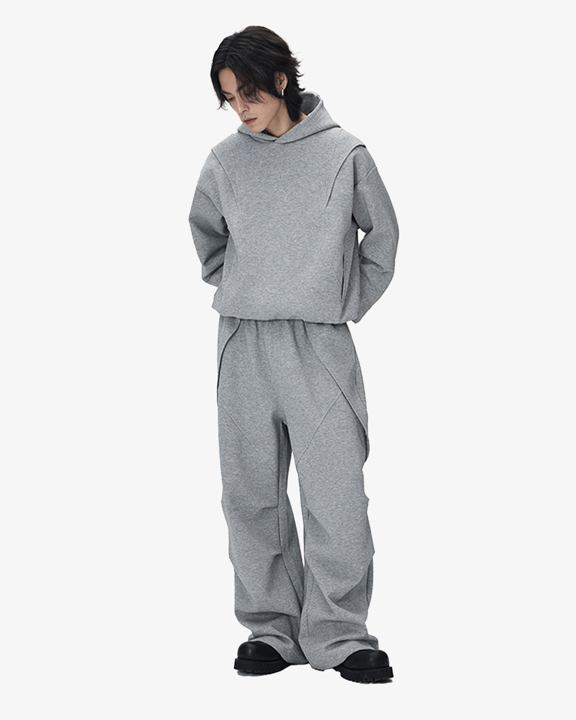 Fleece Wide Fit Futuristic Sweatpants