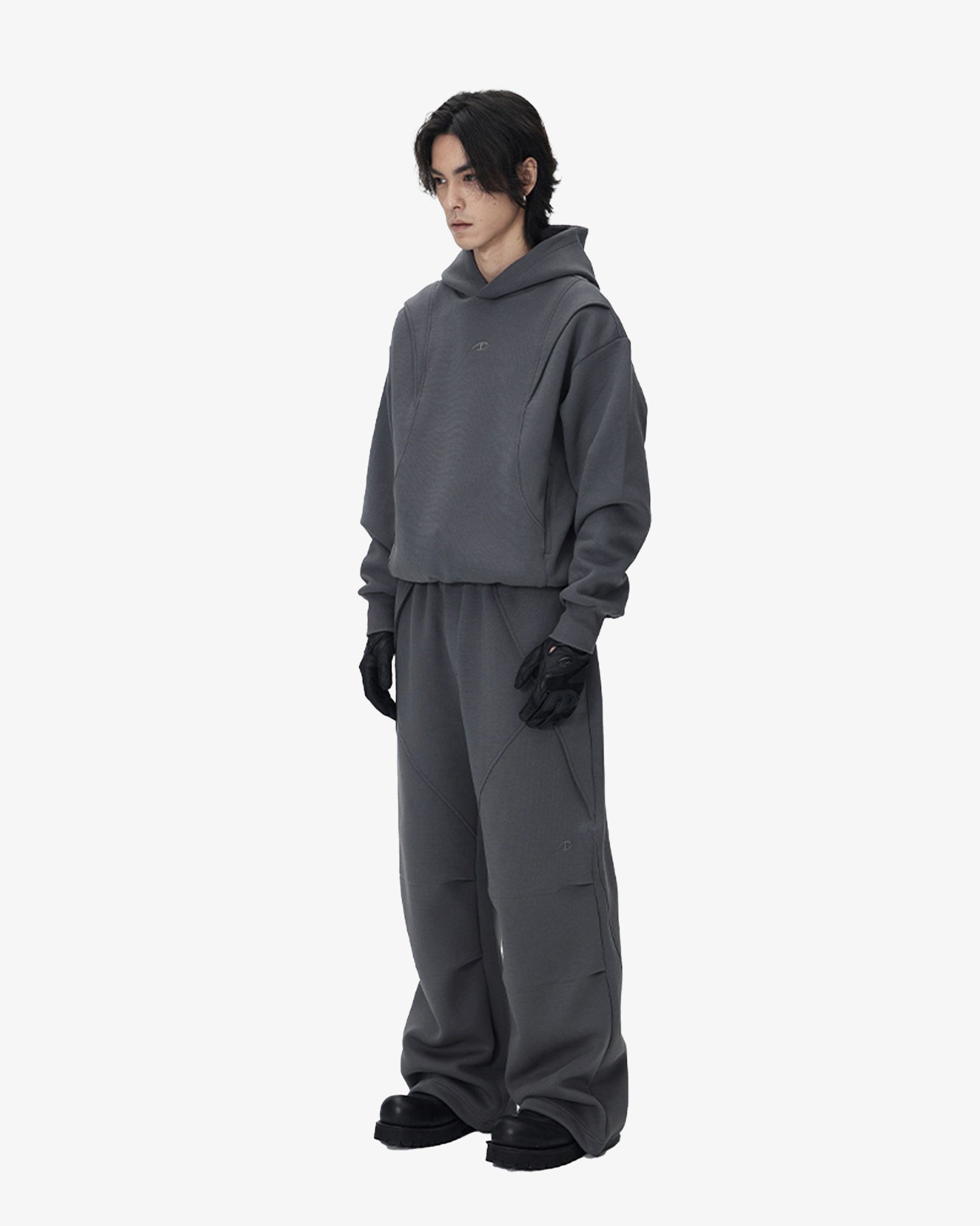 Fleece Wide Fit Futuristic Sweatpants