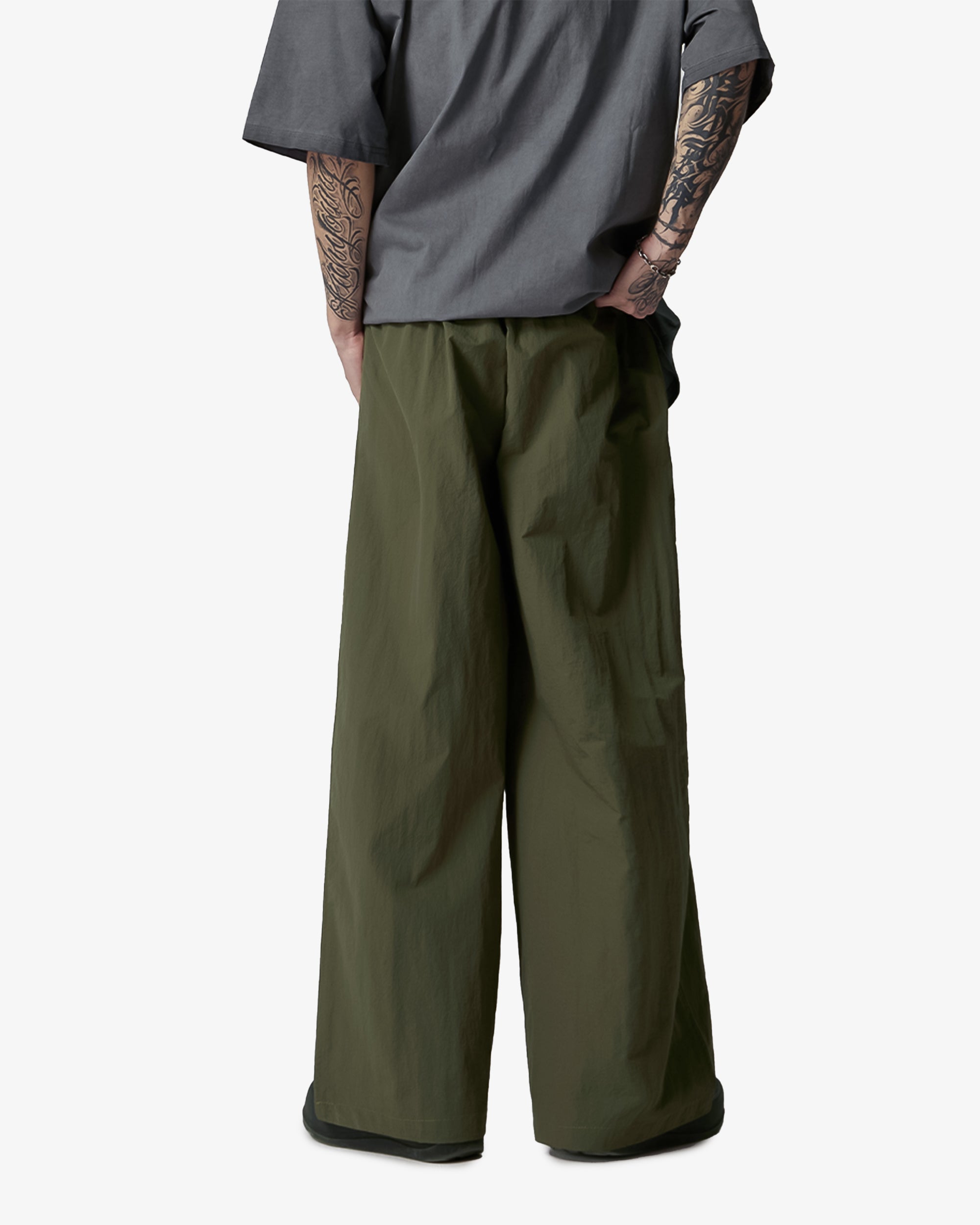 Lightweight Parachute Straight Fit Casual Wide Pants