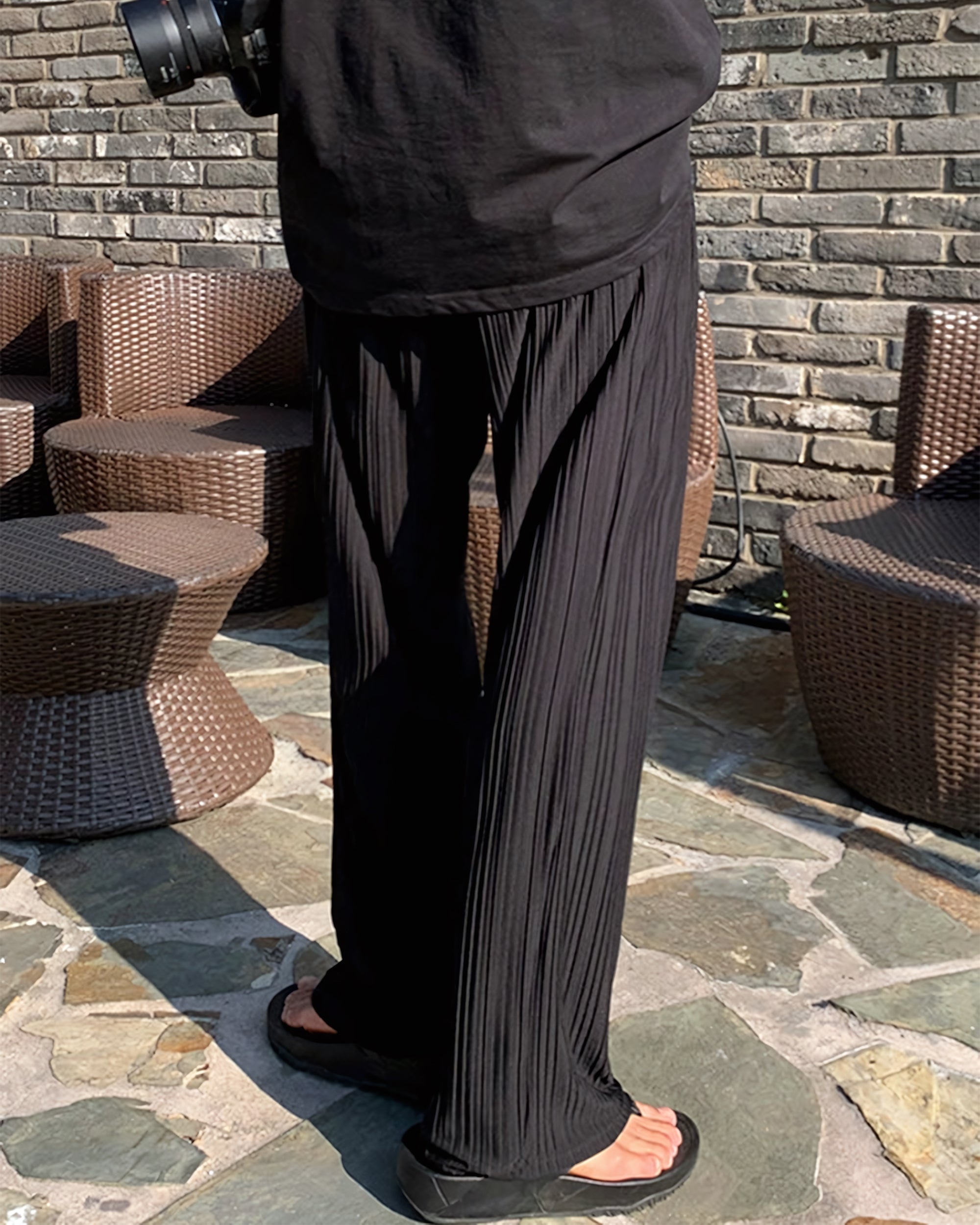 Multi Pleated Trouser Pants Men