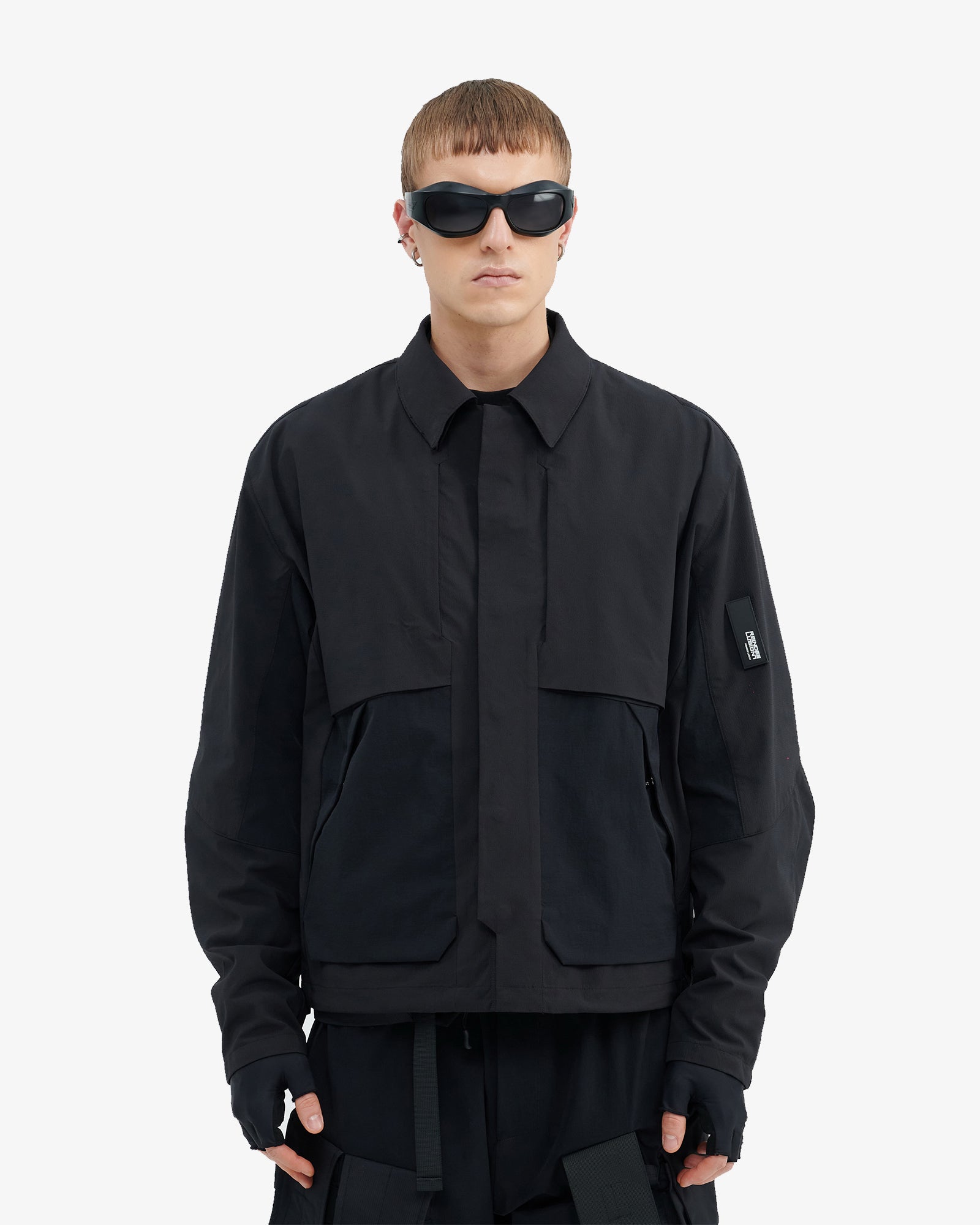 Water Repellent Collared Transforming Tech Jacket