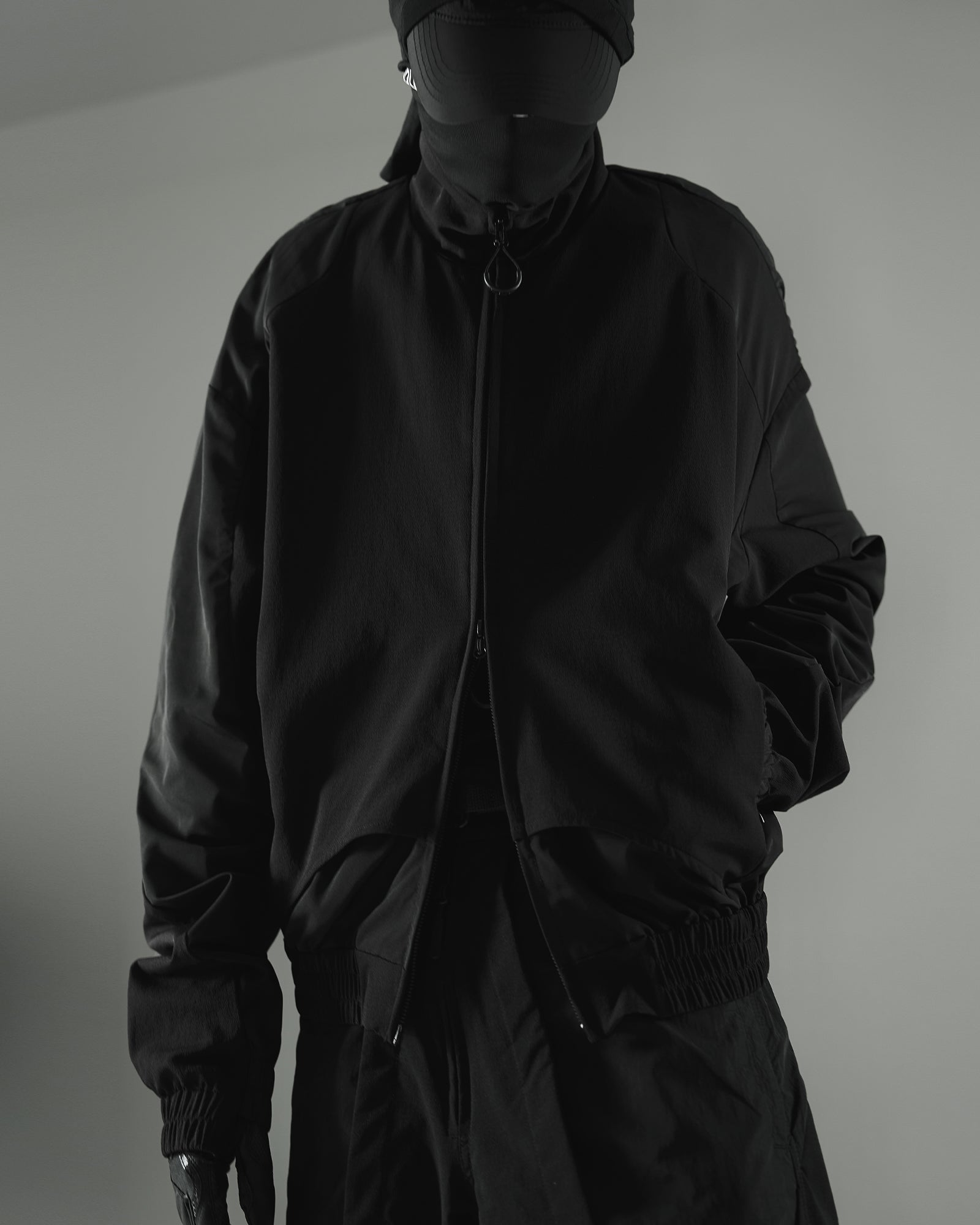 Oversized High Neck Track Streetwear Jacket