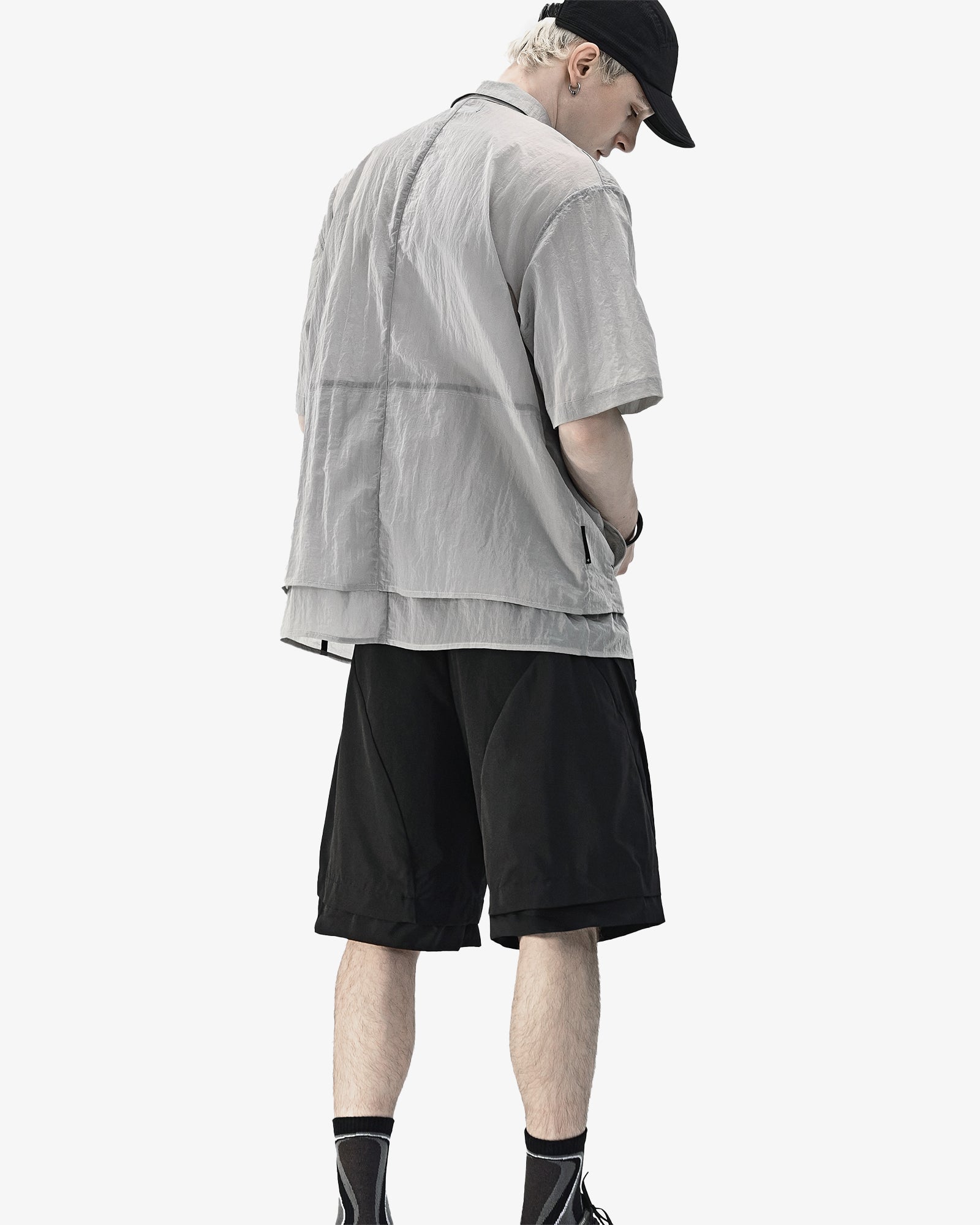 Water Repellent Oversized Tech Shorts