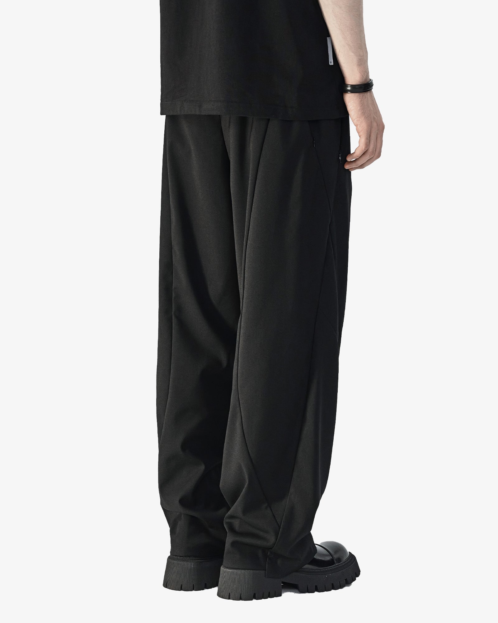 Reversible Wide Fit Pleated Casual Trousers