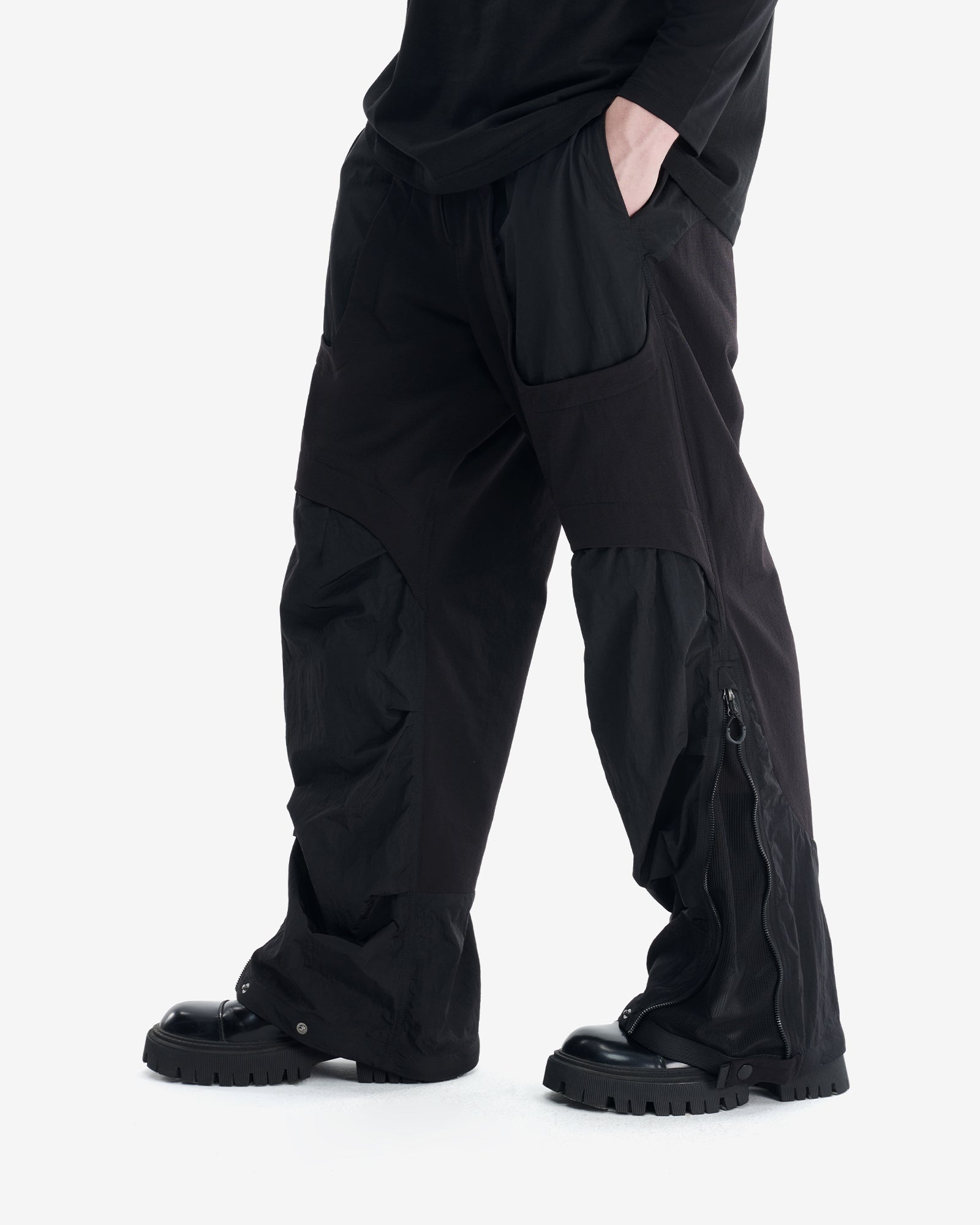 Double Layered Tech Training Wide Leg Pants