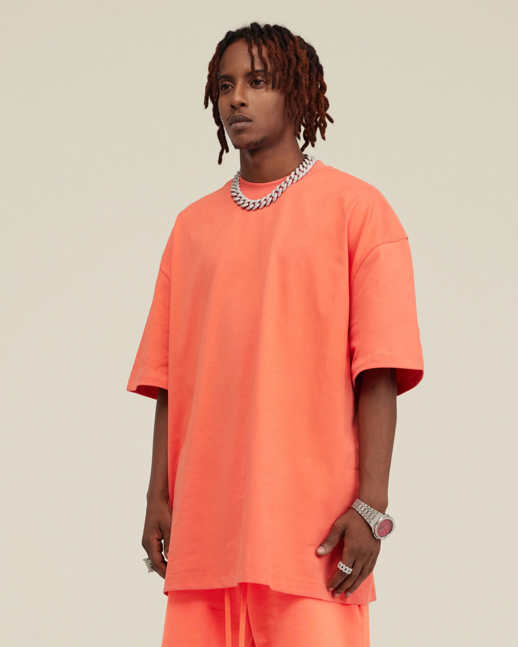 Heavyweight Cotton Oversized Essential Boxy T-Shirt