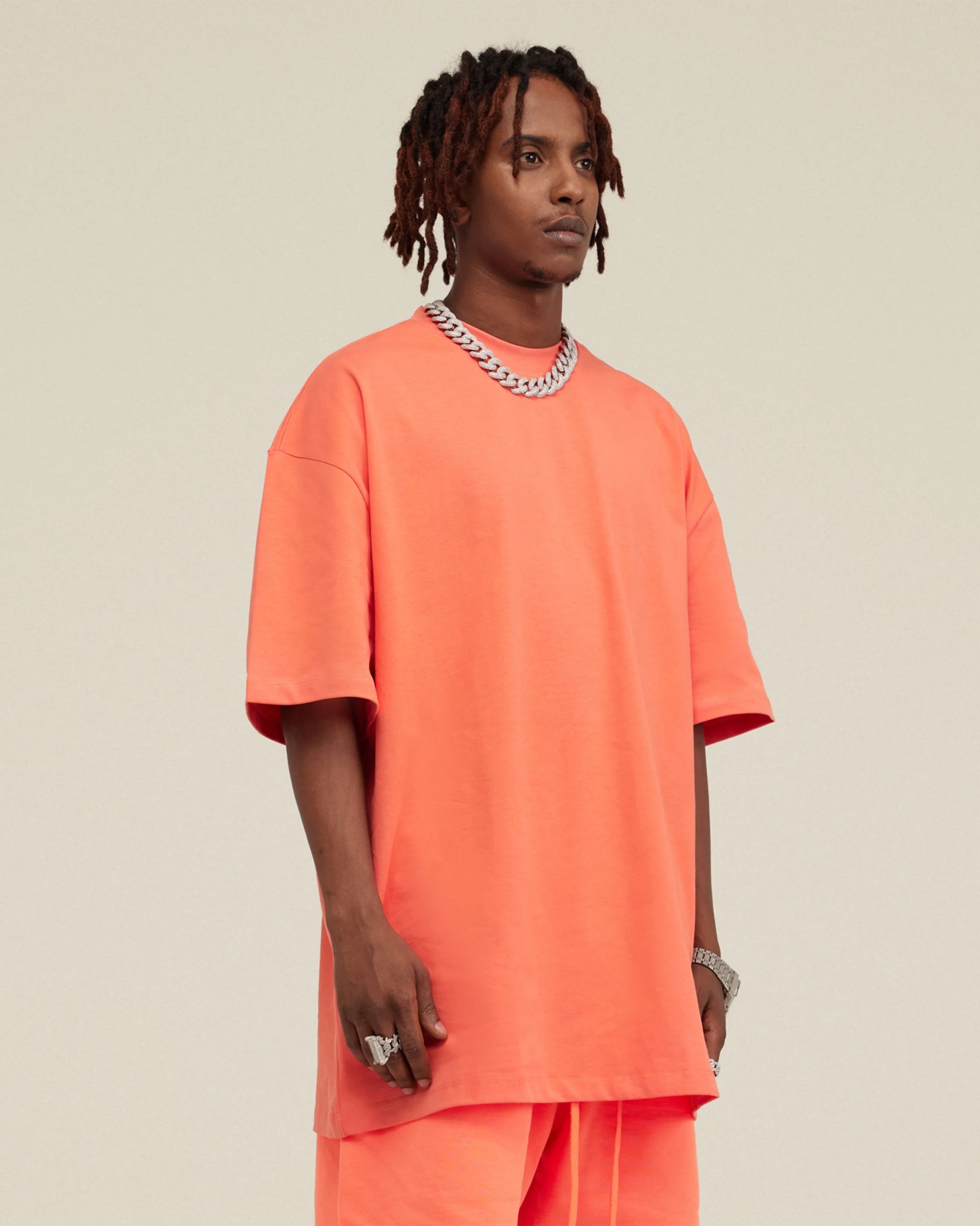 Heavyweight Cotton Oversized Essential Boxy T-Shirt