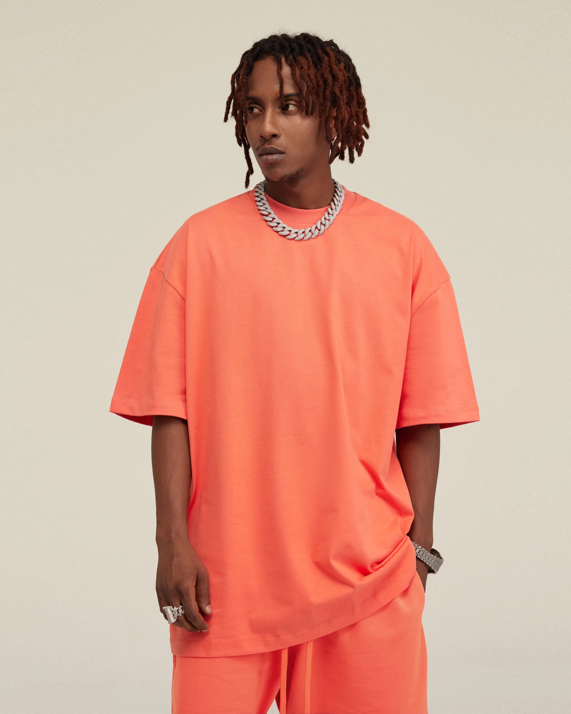 Heavyweight Cotton Oversized Essential Boxy T-Shirt