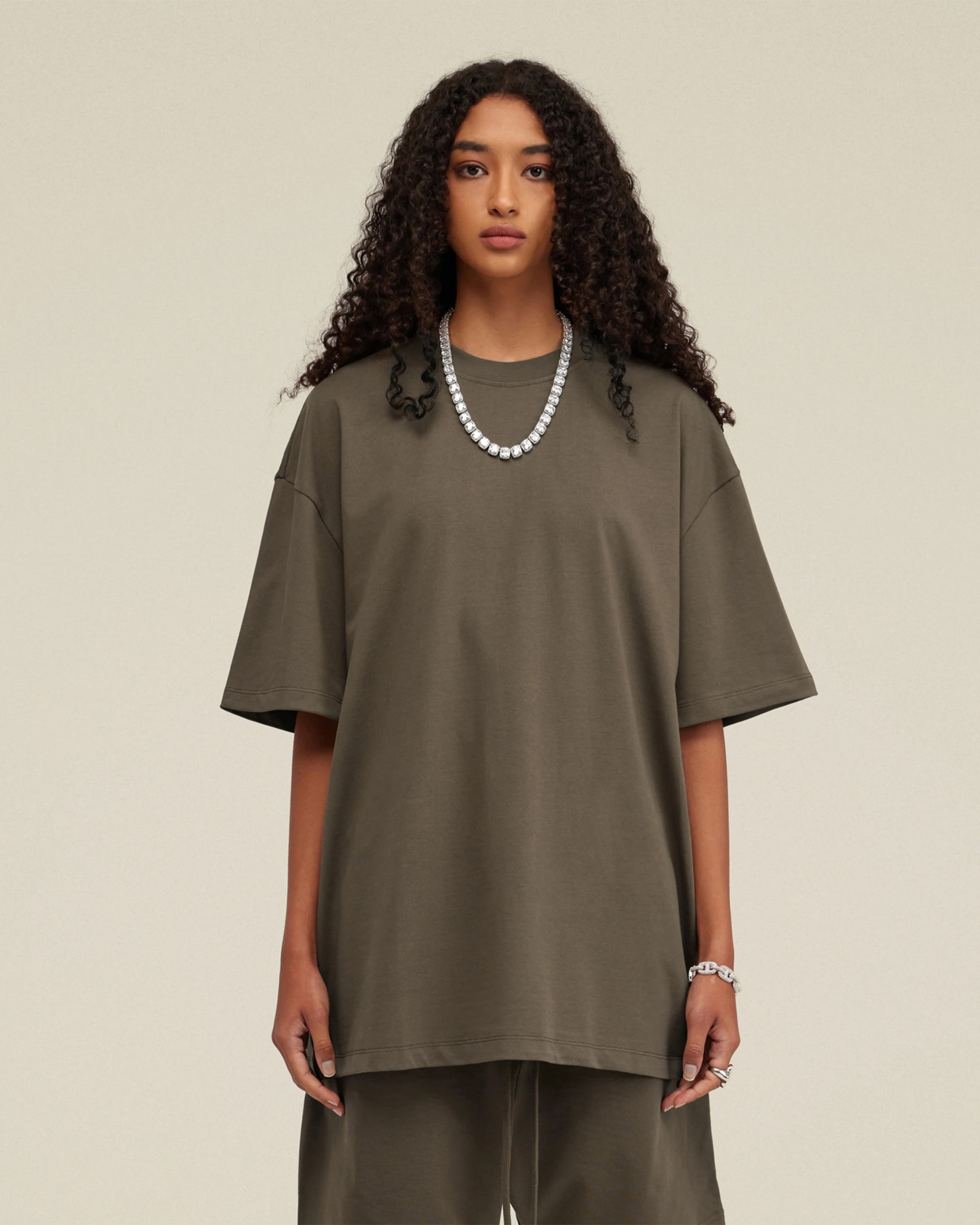 Heavyweight Cotton Oversized Essential Boxy T-Shirt