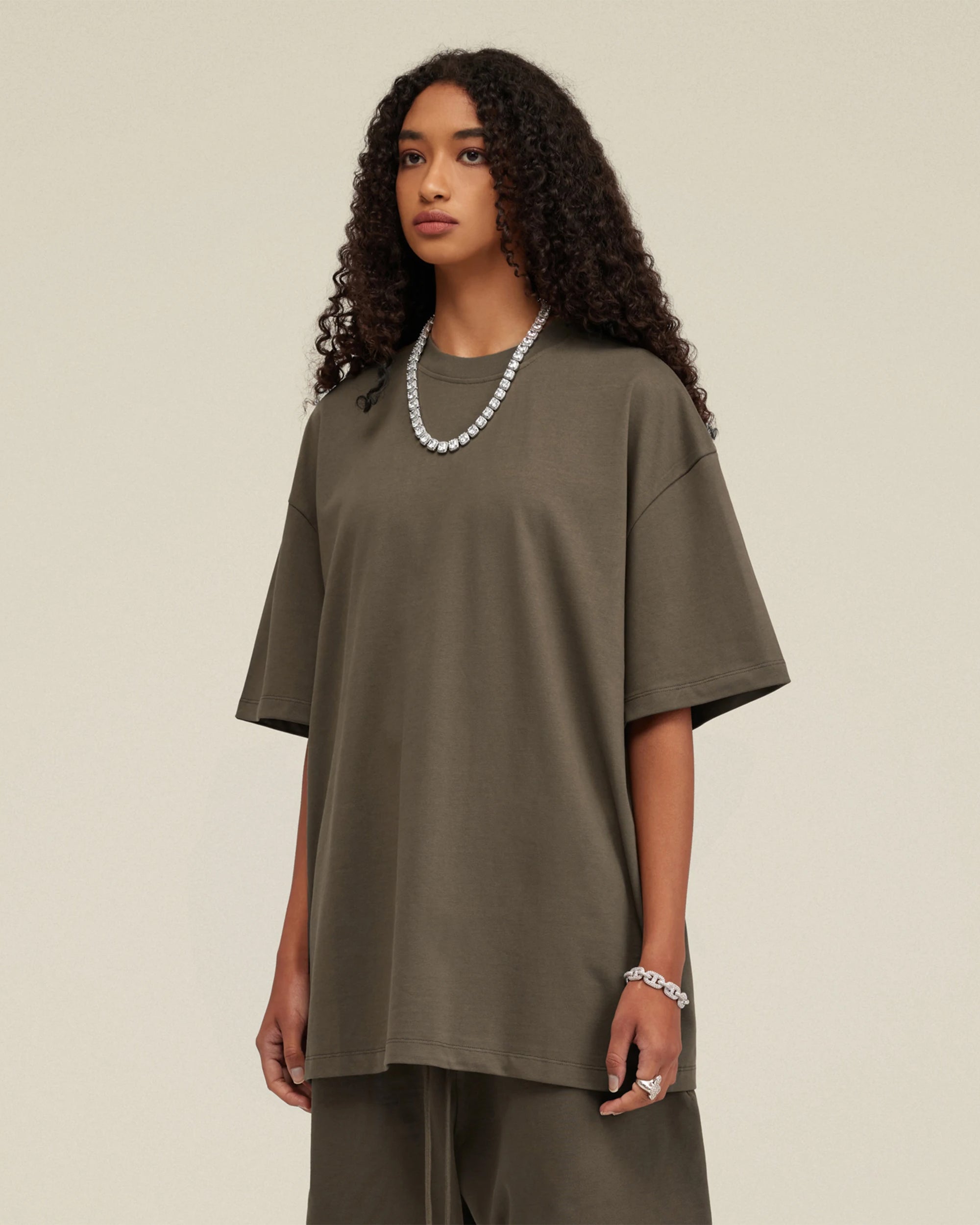 Heavyweight Cotton Oversized Essential Boxy T-Shirt