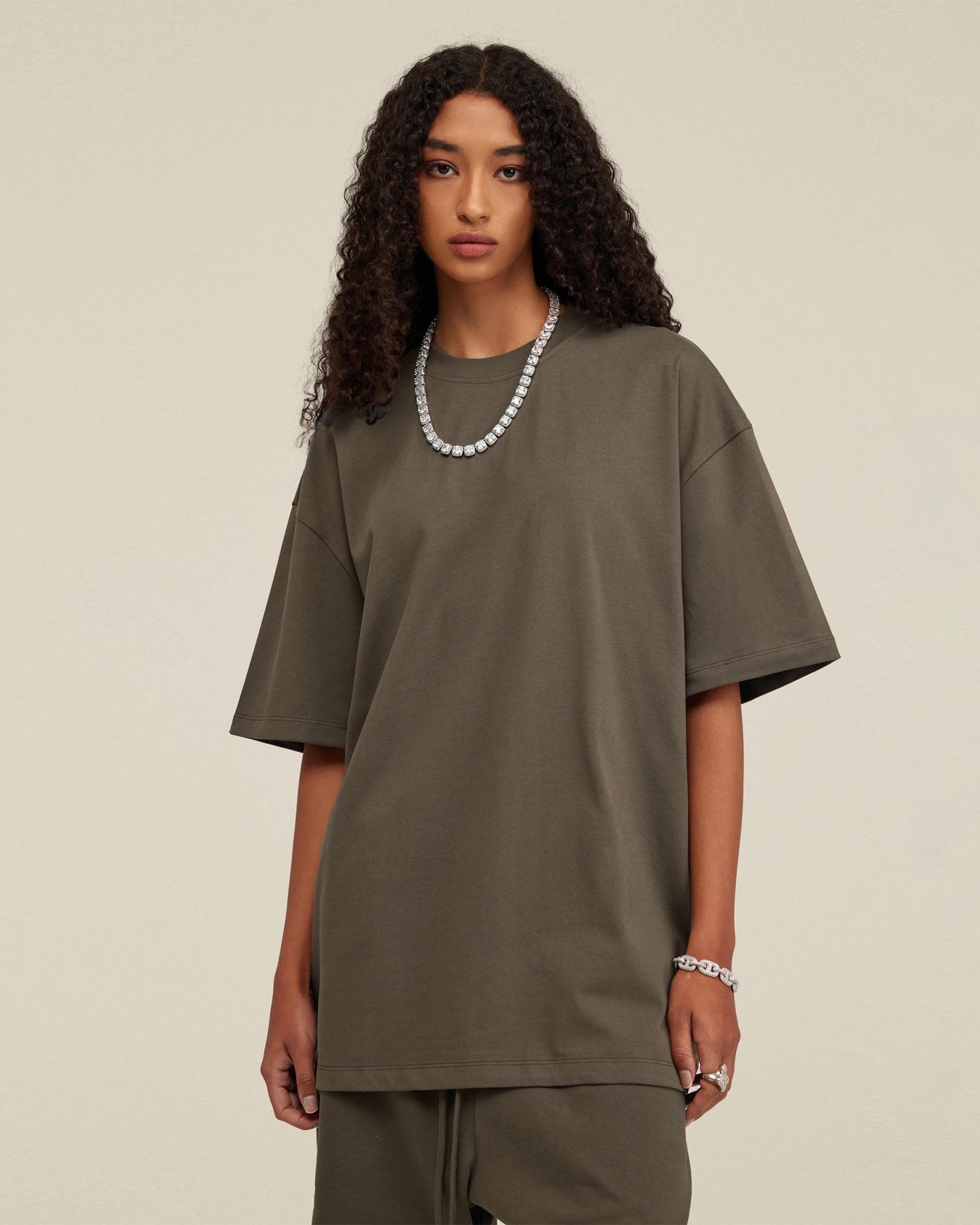 Heavyweight Cotton Oversized Essential Boxy T-Shirt