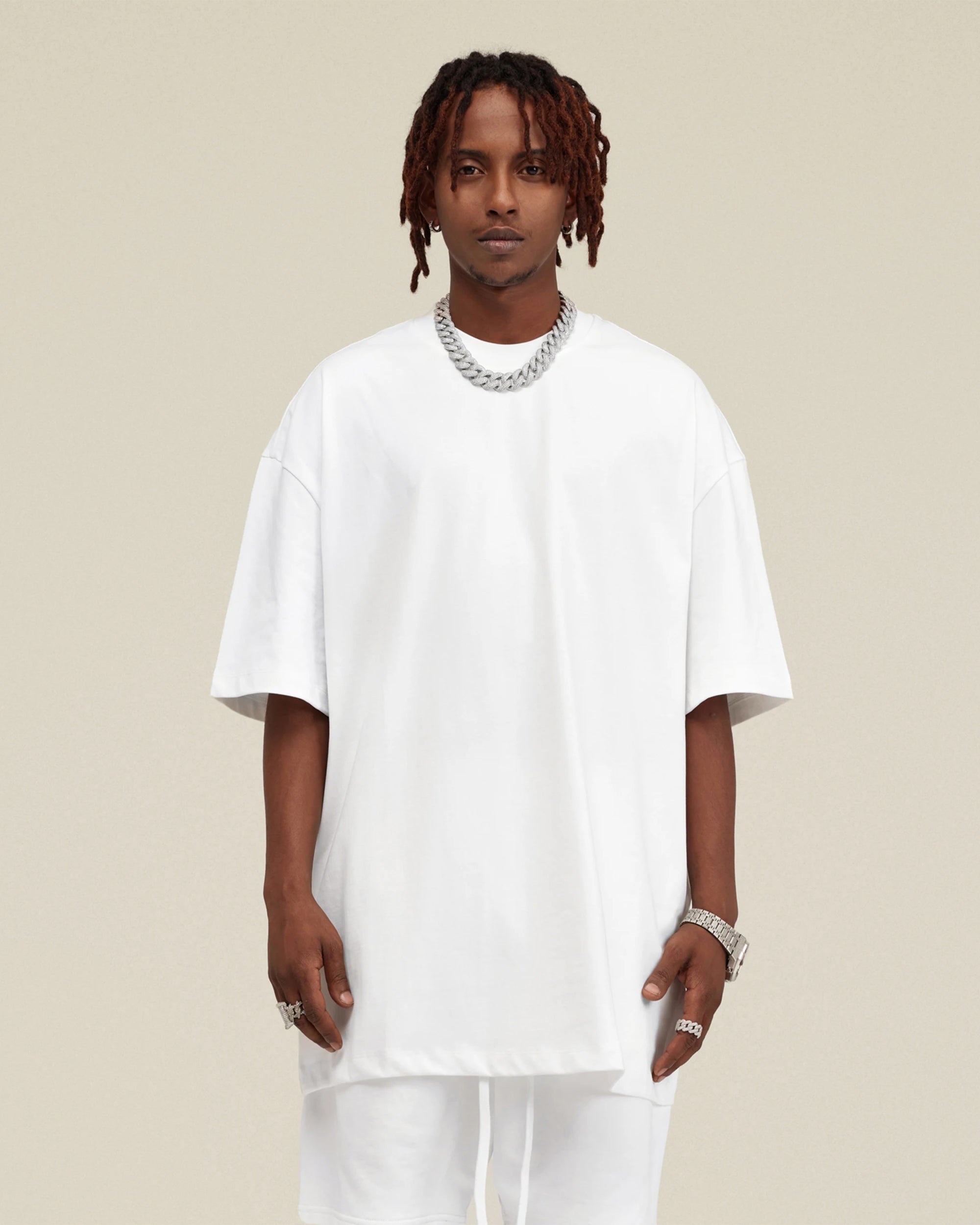 Heavyweight Cotton Oversized Essential Boxy T-Shirt