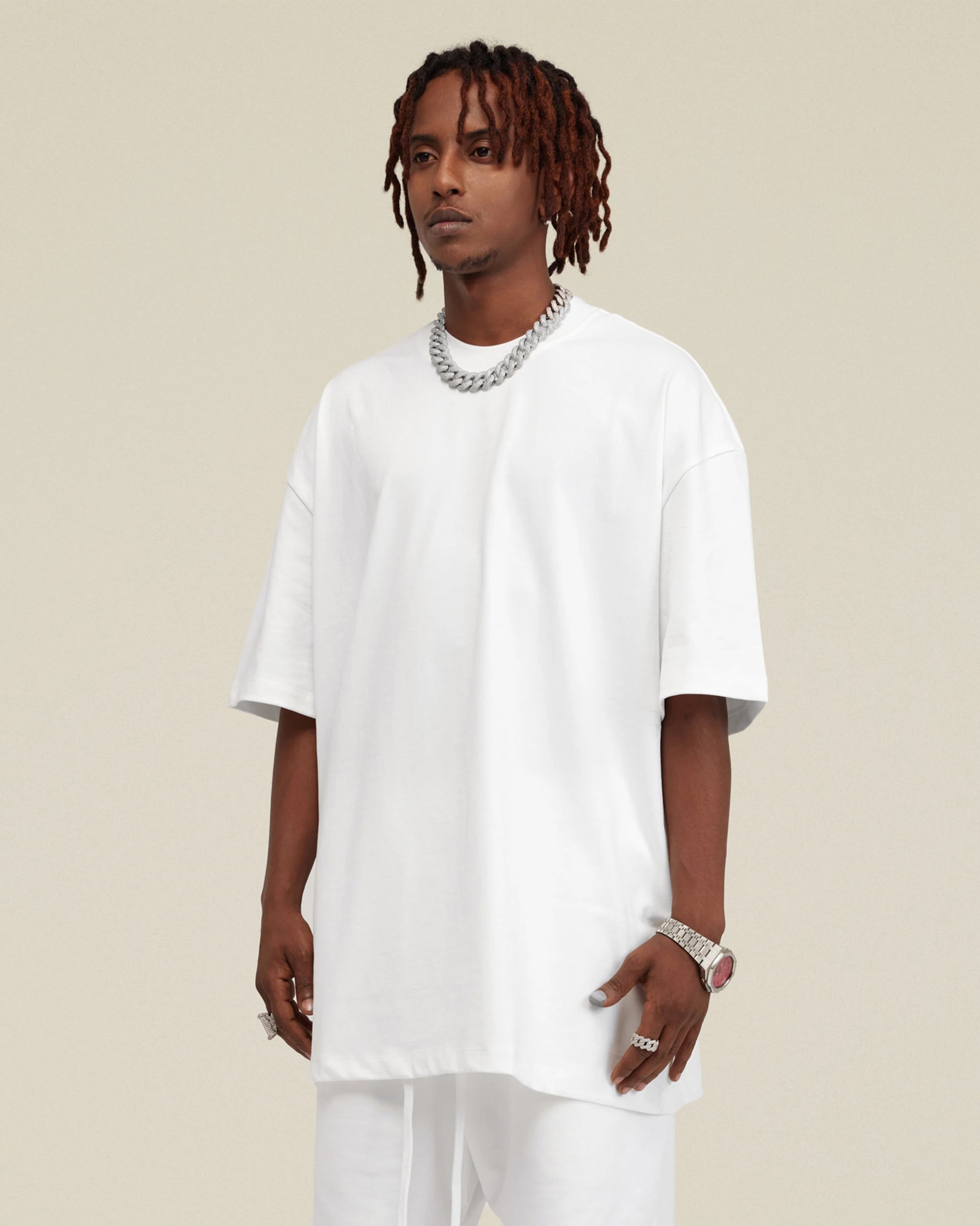 Heavyweight Cotton Oversized Essential Boxy T-Shirt