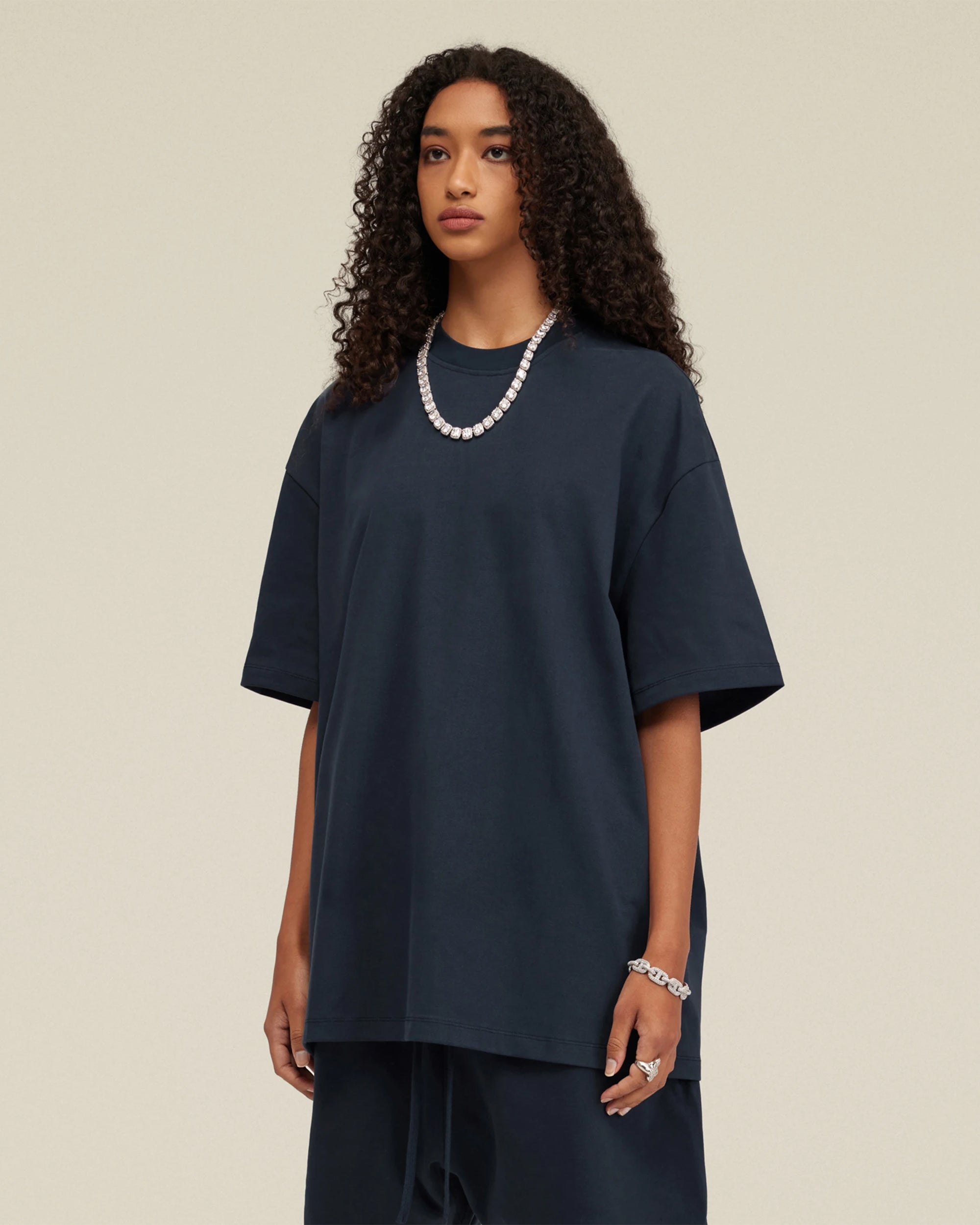 Heavyweight Cotton Oversized Essential Boxy T-Shirt