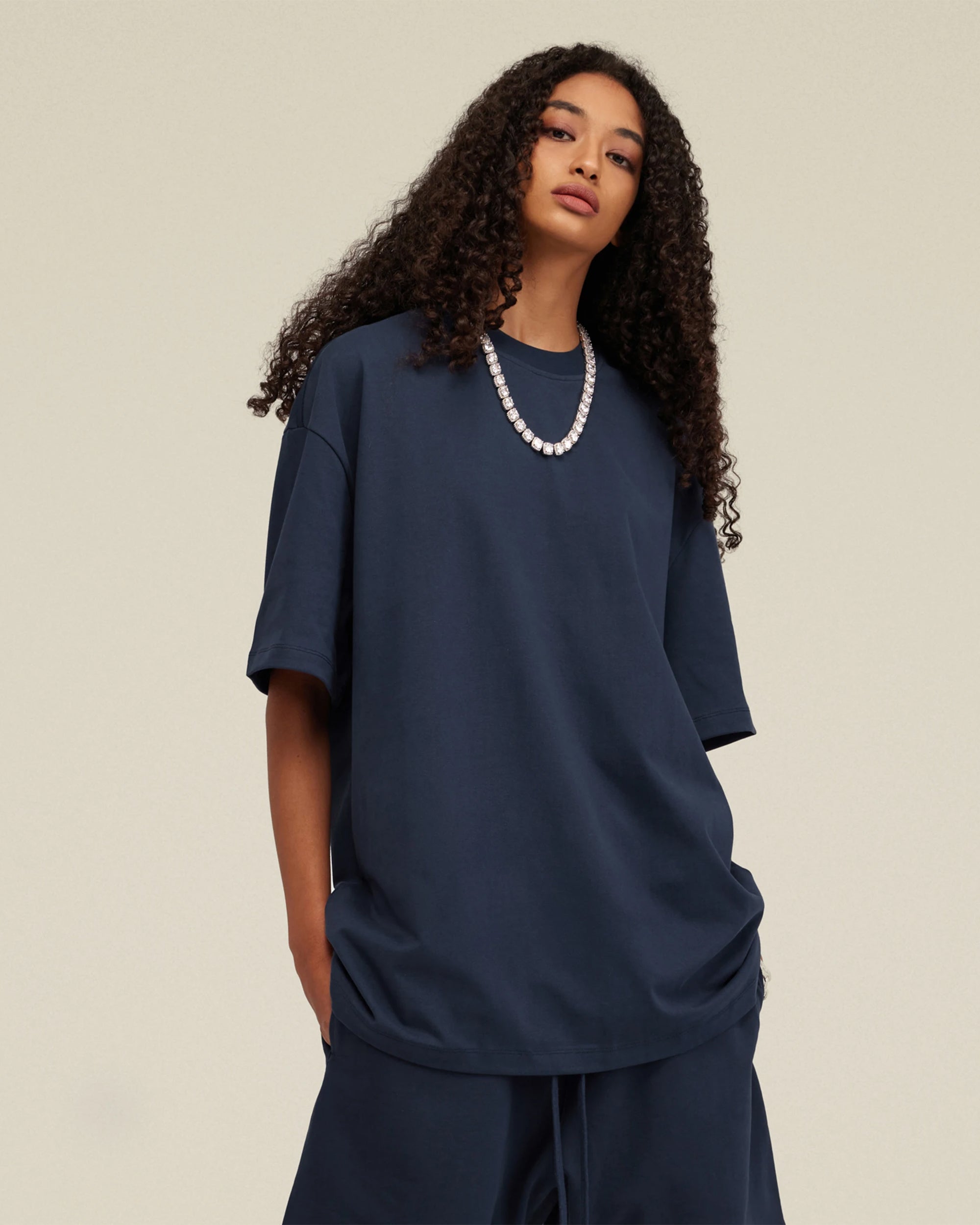 Heavyweight Cotton Oversized Essential Boxy T-Shirt