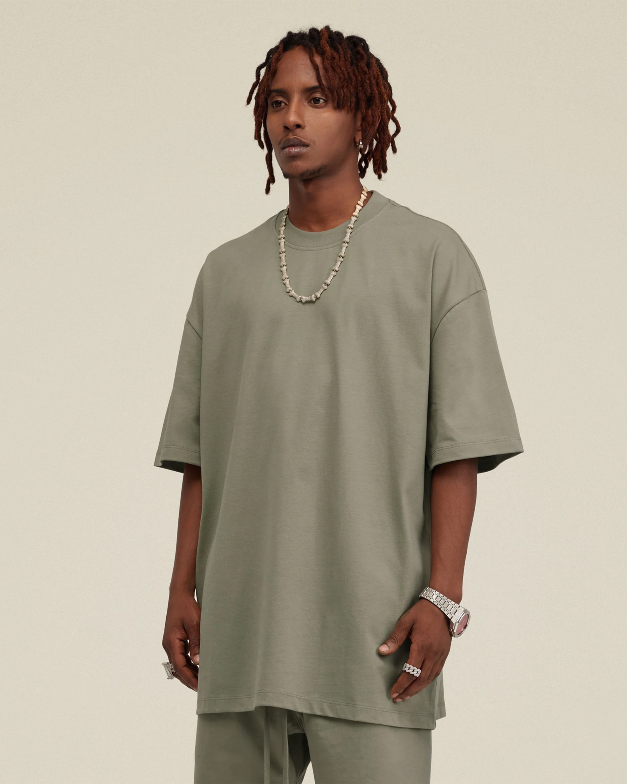 Heavyweight Cotton Oversized Essential Boxy T-Shirt