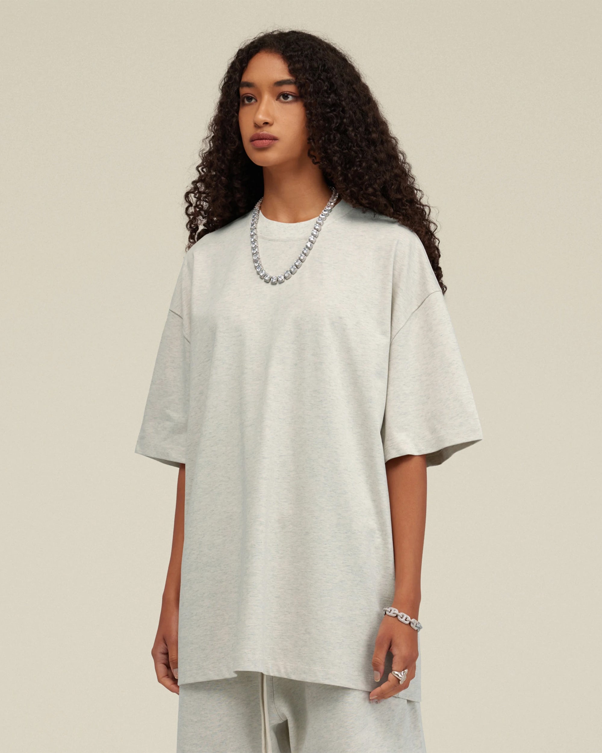 Heavyweight Cotton Oversized Essential Boxy T-Shirt