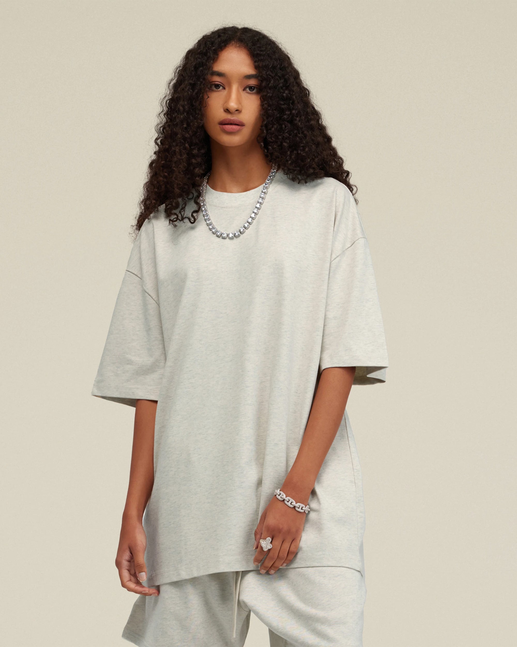 Heavyweight Cotton Oversized Essential Boxy T-Shirt