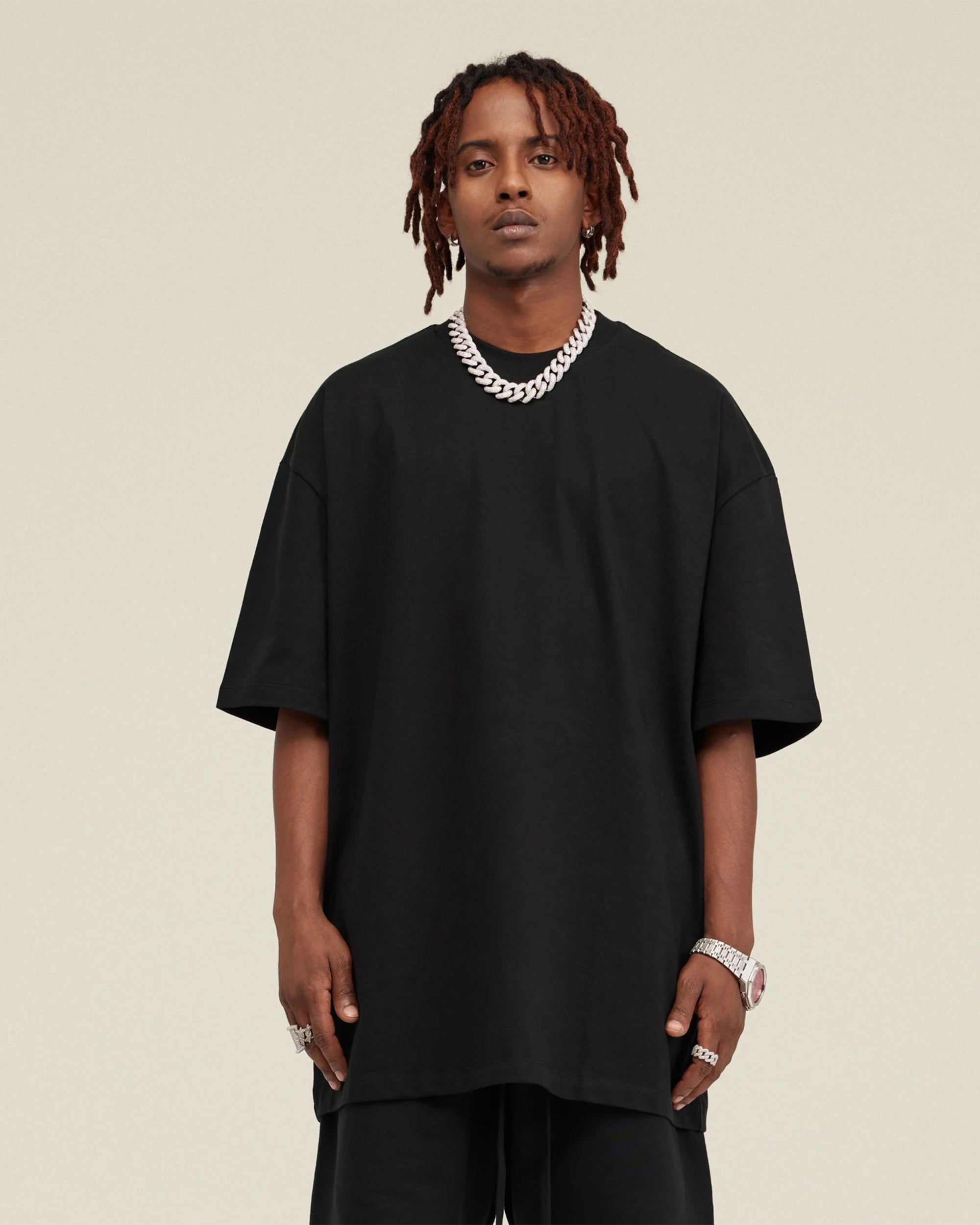 Heavyweight Cotton Oversized Essential Boxy T-Shirt