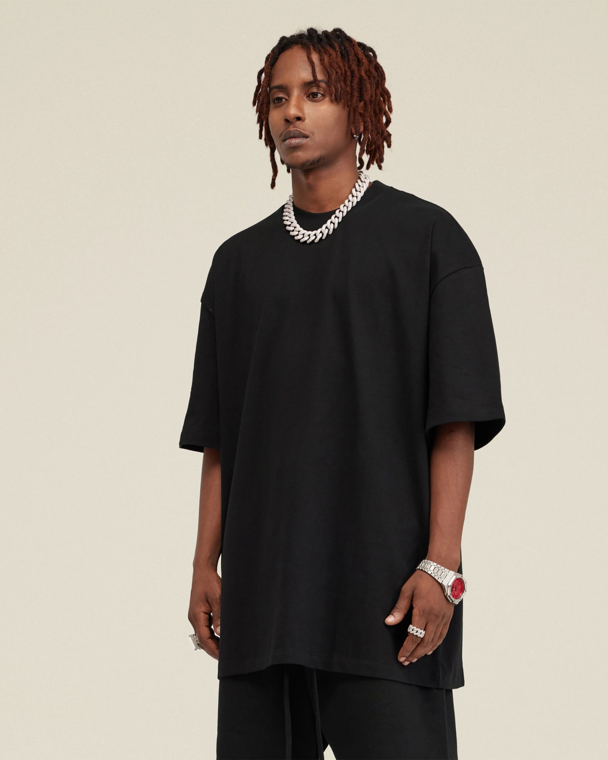 Heavyweight Cotton Oversized Essential Boxy T-Shirt