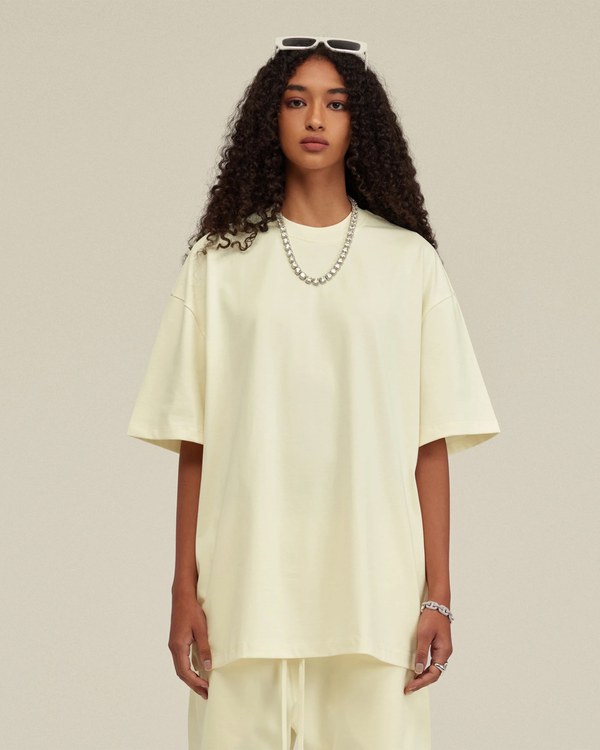 Heavyweight Cotton Oversized Essential Boxy T-Shirt