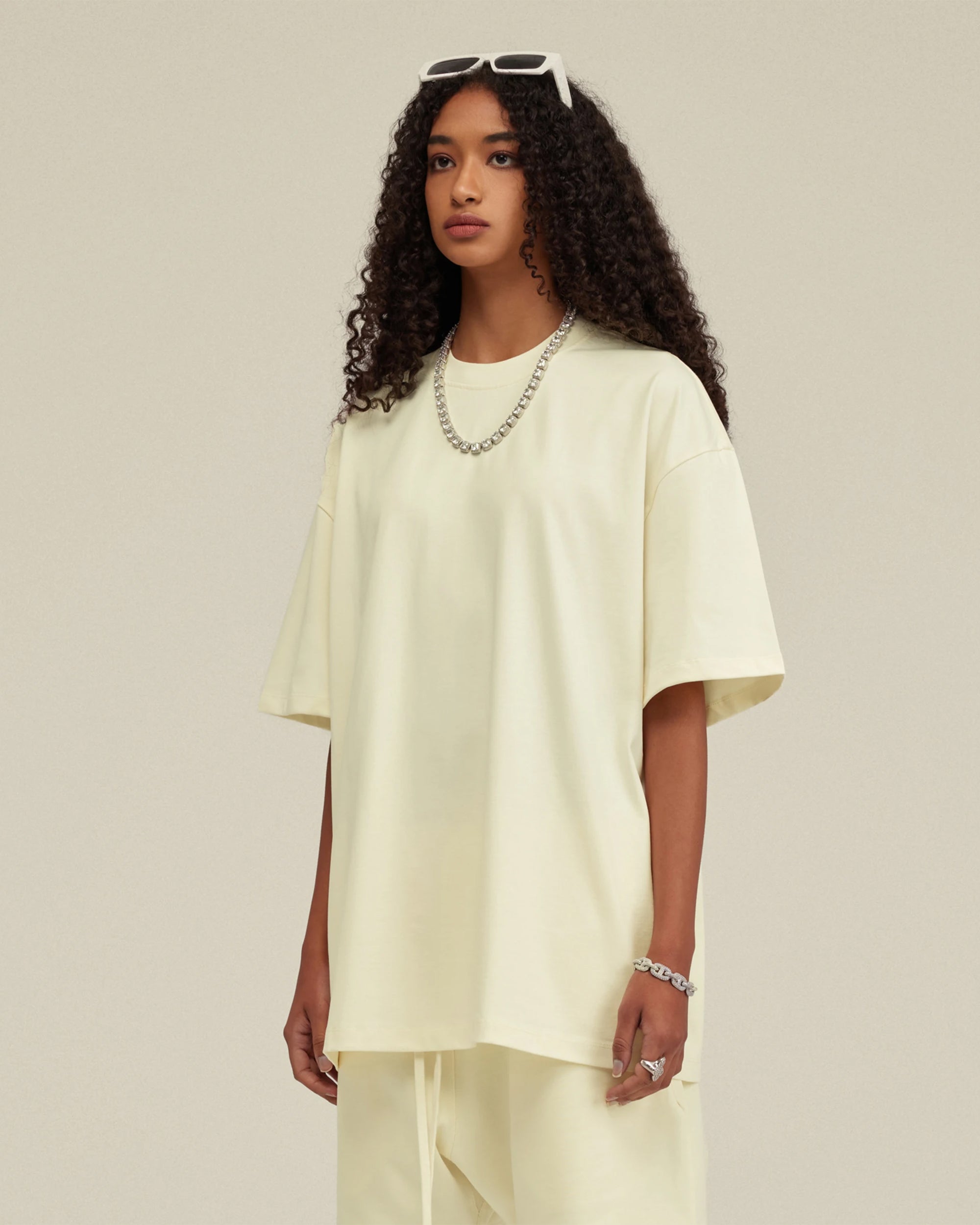 Heavyweight Cotton Oversized Essential Boxy T-Shirt