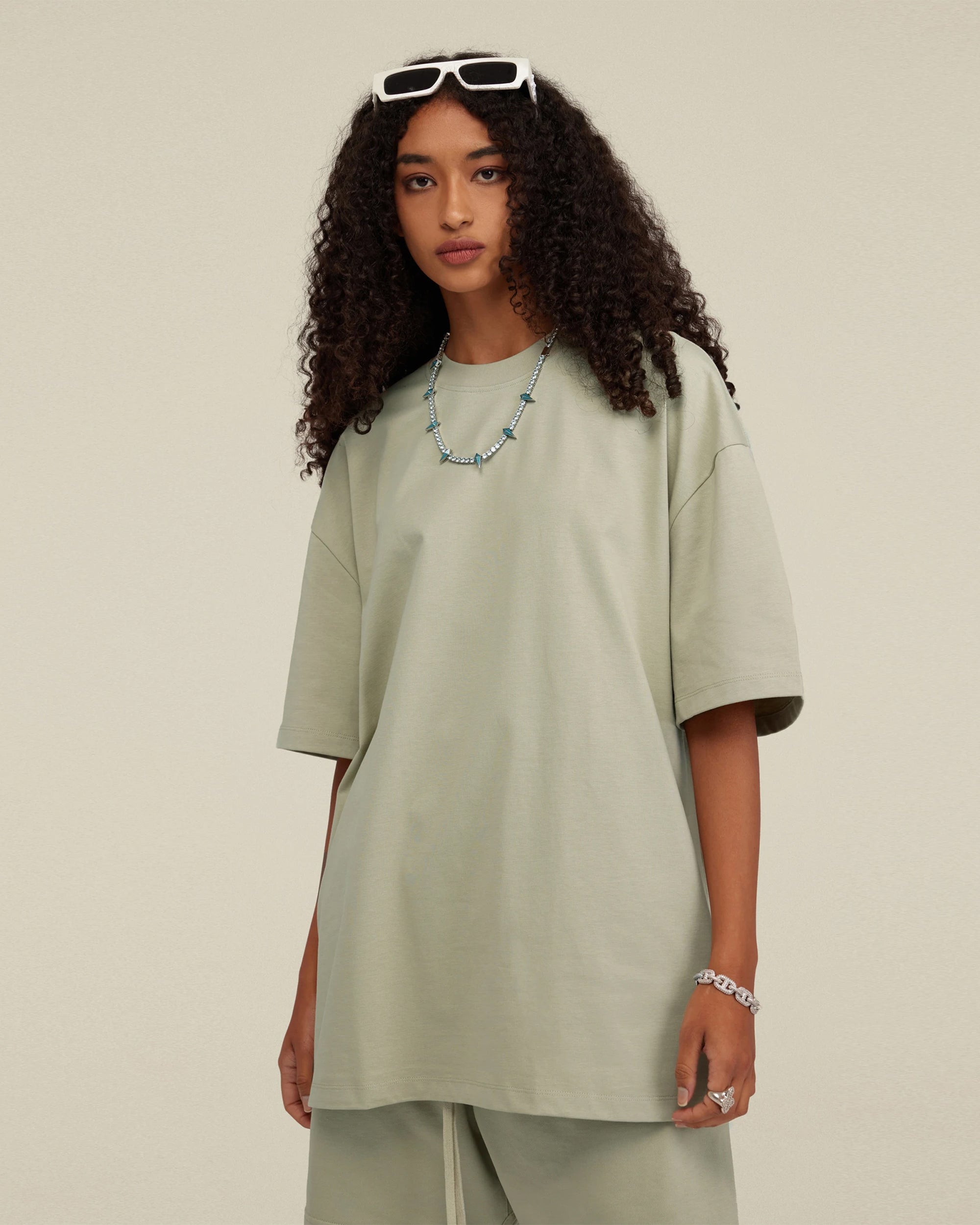 Heavyweight Cotton Oversized Essential Boxy T-Shirt