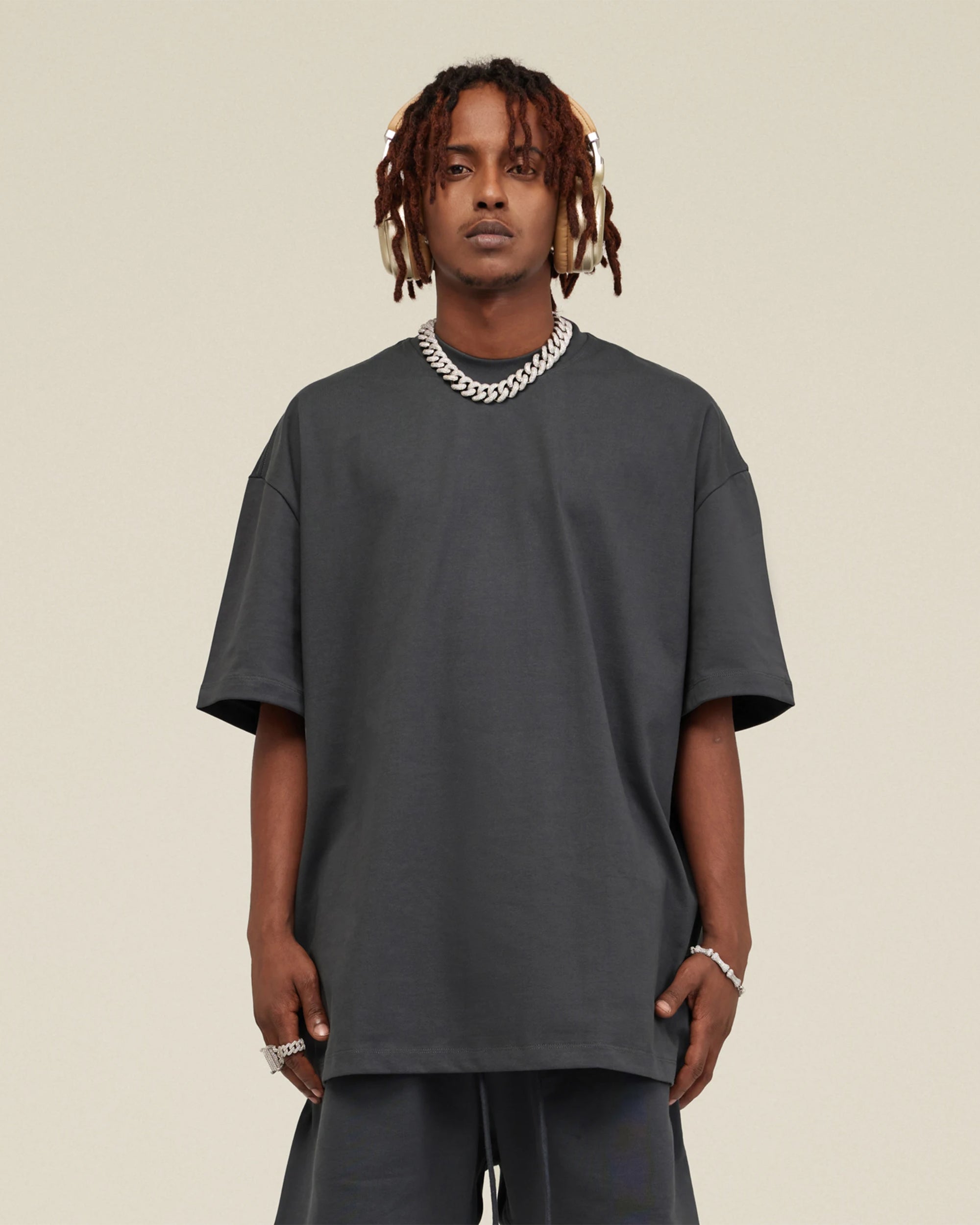 Heavyweight Cotton Oversized Essential Boxy T-Shirt