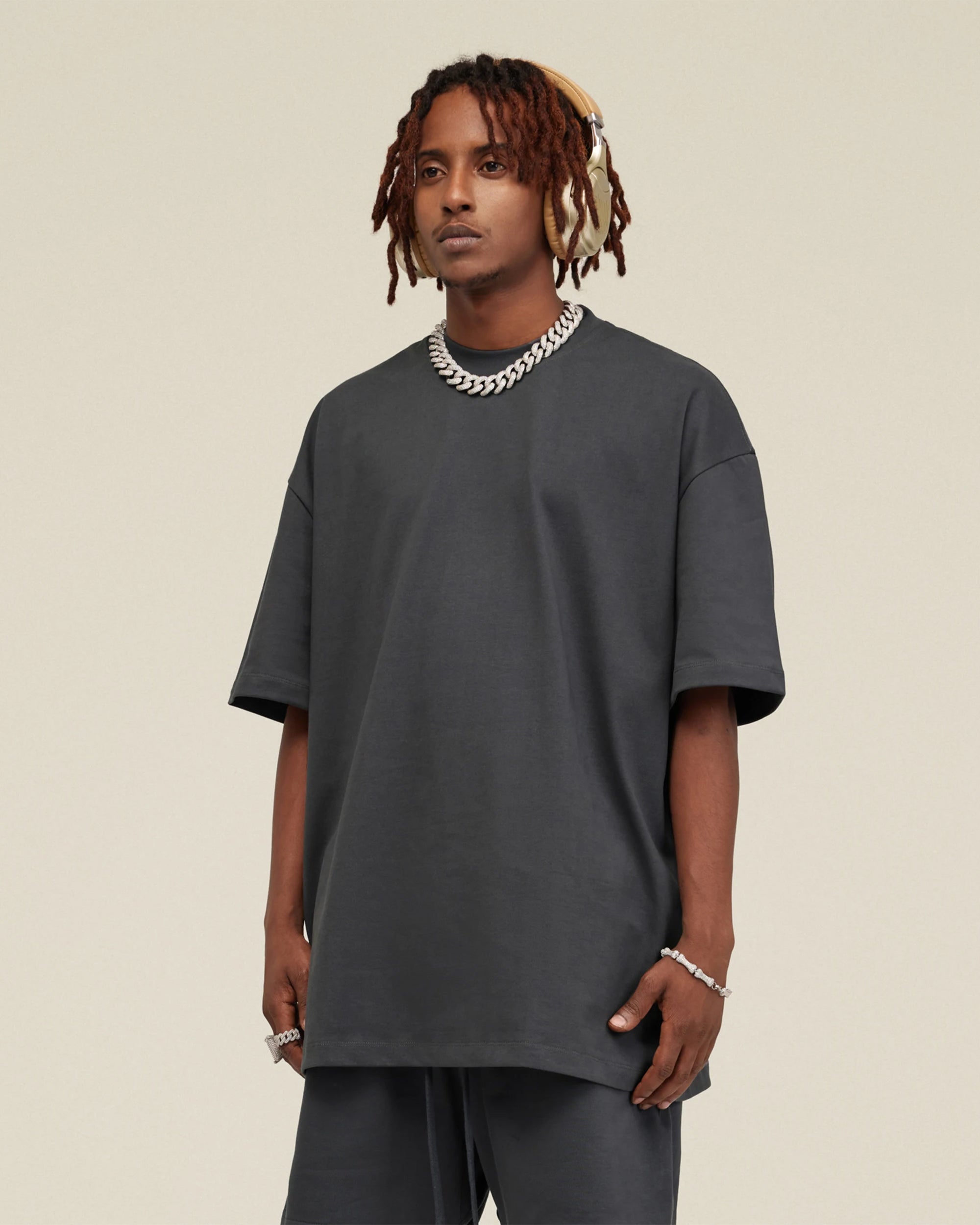 Heavyweight Cotton Oversized Essential Boxy T-Shirt